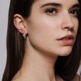 Fine 9ct Gold Cluster Earrings
