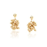 Fine 9ct Gold Cluster Earrings