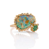 Opal and Emerald Ring
