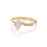 Oval Diamond Solitaire Ring