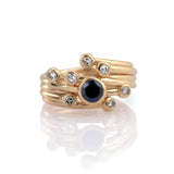 Sapphire and Diamond Gold Ring