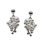 Silver and Pearl Earrings