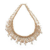 Gold and Diamond Statement Necklace