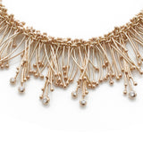 Gold and Diamond Statement Necklace