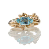 Entwine Marquis Aquamarine Ring