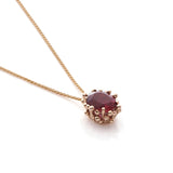 Rubellite Pendant Necklace
