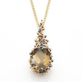 Smoky Quartz Abstract Pendant