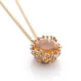 Statement Citrine Gold Pendant