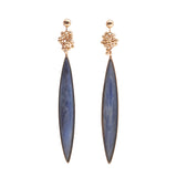 Gold Kyanite Earrings