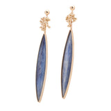 Gold Kyanite Earrings
