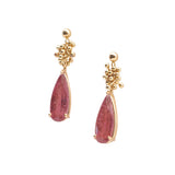 Pink Rubelite Drop Earrings