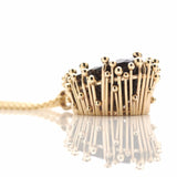 Gold Smoky Quartz Pendant