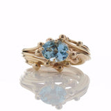 Entwine Oval Aquamarine Ring
