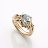 Entwine Oval Aquamarine Ring