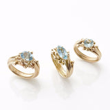 Entwine Marquis Aquamarine Ring