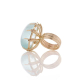 Aquamarine Gold Ring