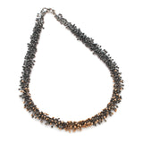 Black Silver and Gold Necklace
