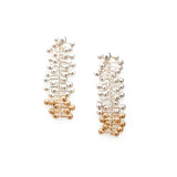 Silver and Gold Drop Earrings