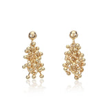 Large Gold Cluster Earrings