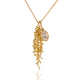 Oval Diamond Delicate Adorn Pendant