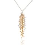 Silver and 9ct Gold Delicate Adorn Pendant