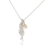 Adorn Silver Pendant White Pearl