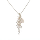 Delicate Adorn Pendant White Pearl Charm