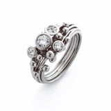 Diamond Swirl Entwine Ring
