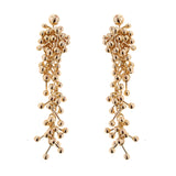 Gold Drop Statement Earrings
