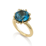 London Blue Topaz Gold Ring