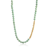 Jadeite and Gold Necklace