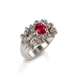 Ruby Platinum Ring
