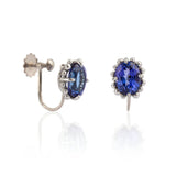 Tanzanite White Gold Earrings