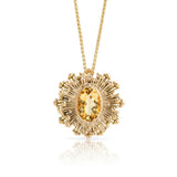 Beryl Starburst Brooch