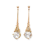 White Topaz Drop Earrings