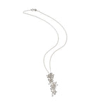 Full profile of silver molecule chain necklace. Yen Jewellery