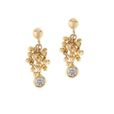 Small Drop Diamond Earrings