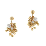 Gold Pearl Stud Earrings